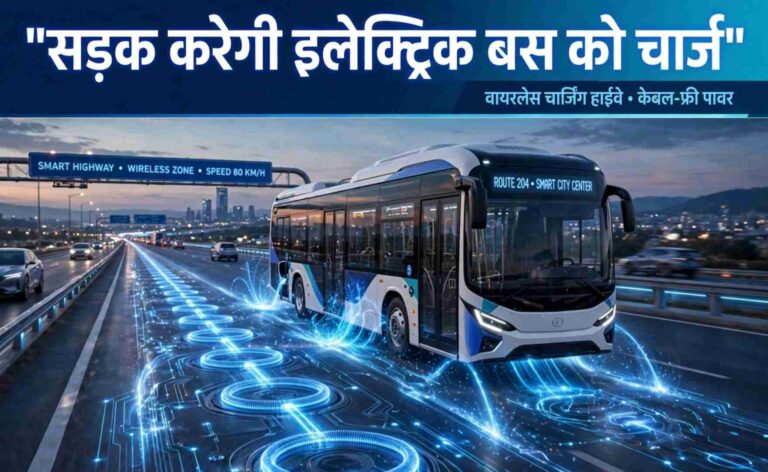 Electric Bus Wireless Charging Road