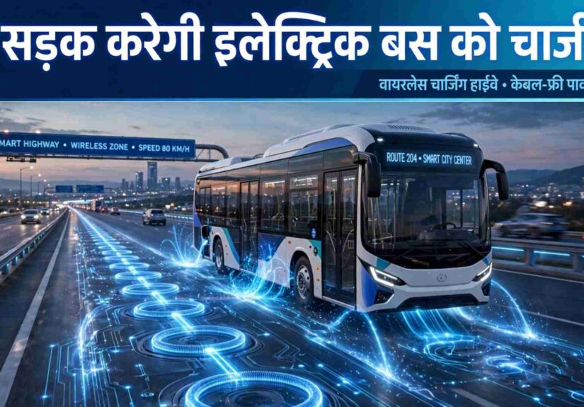 Electric Bus Wireless Charging Road
